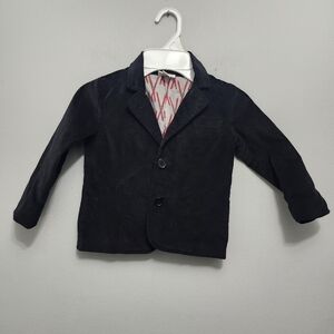 Little maven boy's corduroy jacket blazer size 3 years black
